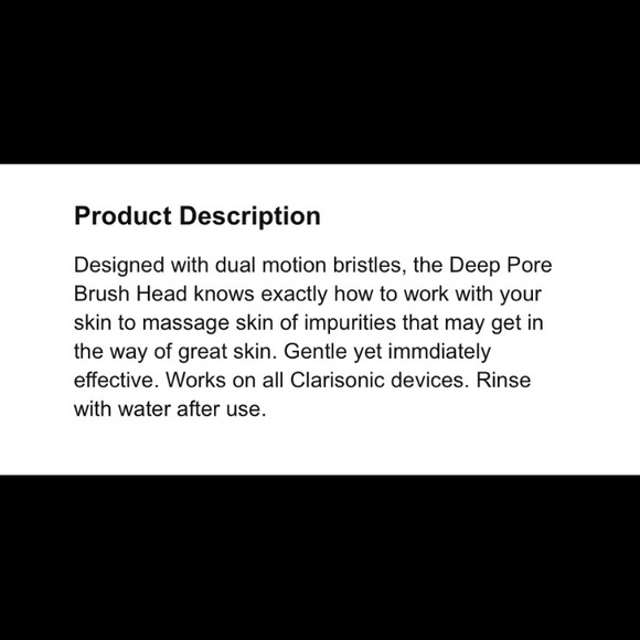 NWT Clarisonic deep pore brush head - HP - Picture 3 of 5